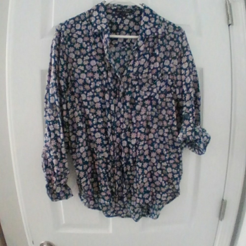 Velvet heart button down